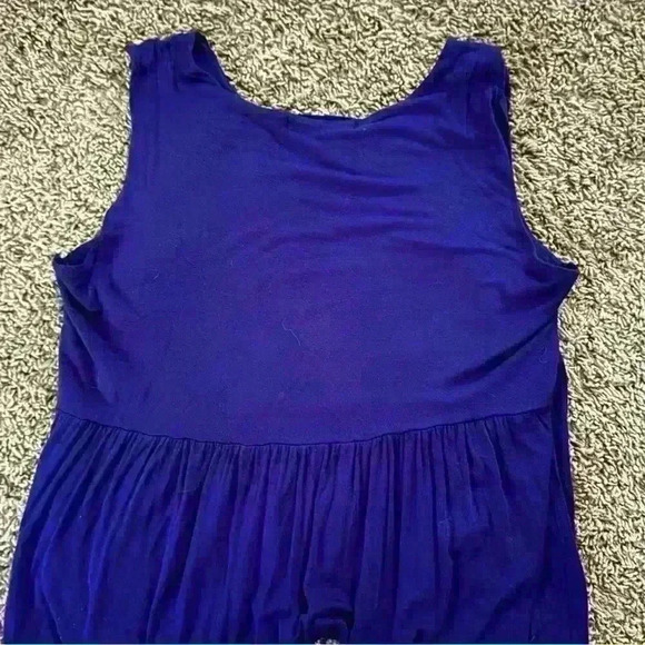 Design History Women’s Purple Sleeveless Midi Dress Floral Bodice, size M - Picture 4 of 4